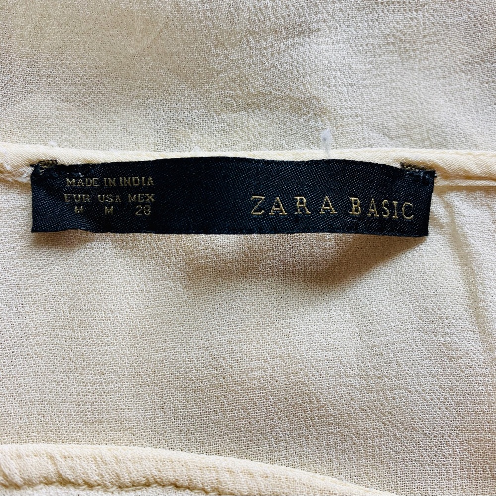 ZARA M floral and bird embroidered blouse top EUC - Picture 12 of 12